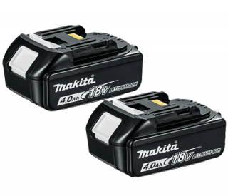 Paquet double de batteries Makstar BL1840X2 18v 4.0ah LXT au Li-ion Makita